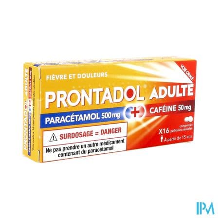 Prontadol Adulte 500mg/50mg Comprime Secable 16 — Pharmacie Pharmavance Escudier