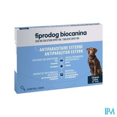 FIPRODOG 268MG SPOTON G/CHIEN PIP3