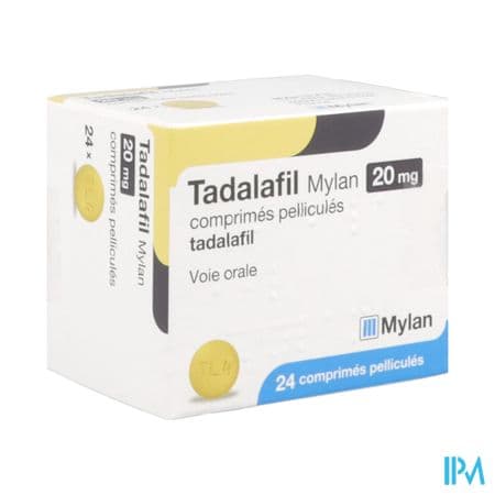 Tadalafil Mylan 20mg Comprime 24 — Pharmacie aux enfants