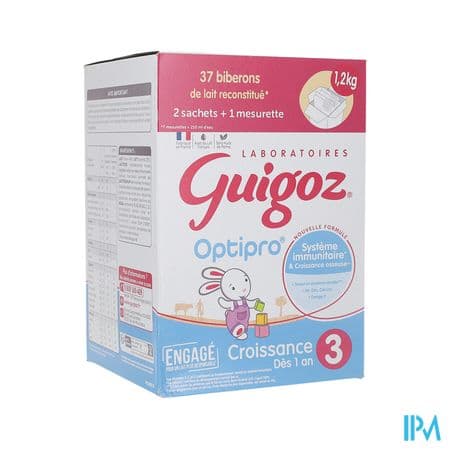 GUIGOZ LAIT OPTIPRO CROIS PDR1,2KG — Pharmacie Pharmavance Puteaux