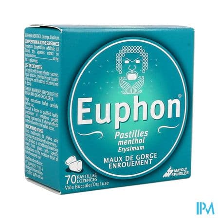 EUPHON MENTHOL PAST 70 — Pharmacie Jeanne