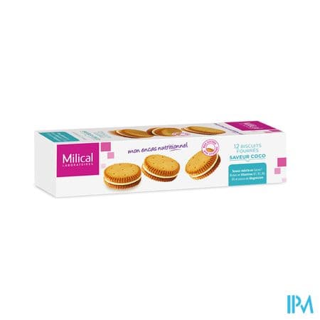 Milical Biscuit Fourre Coco Paquet X12