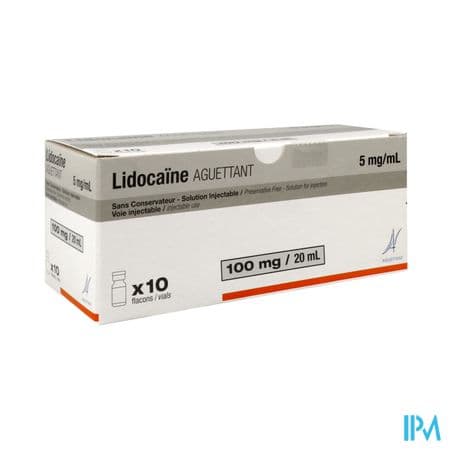 Lidocaine Aguettant 5mg/ml Solution Injectable Amp 20ml 10 — Pharmacie Européenne 24/24 de la place de clichy