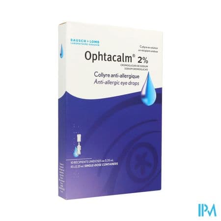 Ophtacalm 2% Collyre Solution Unidose 0ml35 10 — Pharmacie Marie Stuart