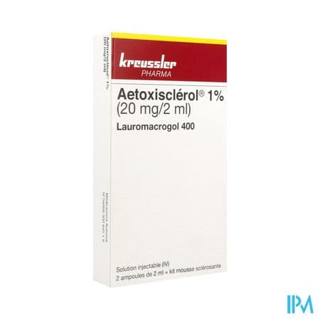 Aetoxisclerol 1% Solution Injectable 2ml 2 — Pharmacie Port Royal