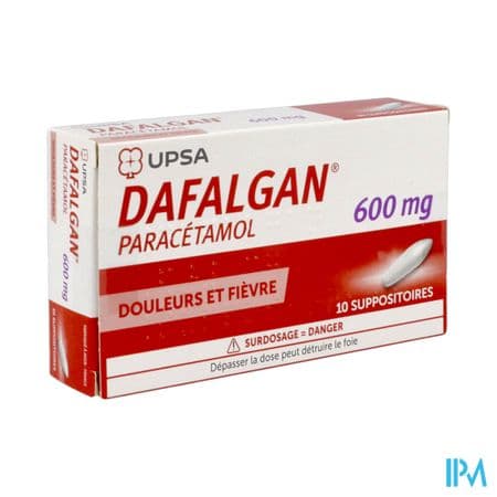 DAFALGAN 600MG SUP 10 — Pharmacie Du Vieil Abreuvoir