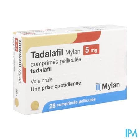 Tadalafil Mylan 5mg Comprime 28 — Pharmacie de la Plaine - Saint-Denis