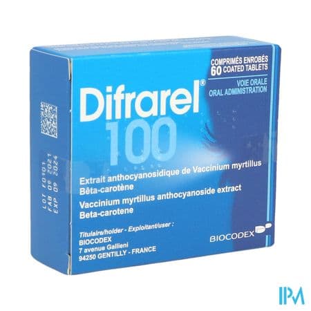 Difrarel 100 Comprime 60