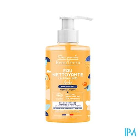 Beauterra Eau Nettoyante Bebe Certifie Bio Sans Parfum 750ml