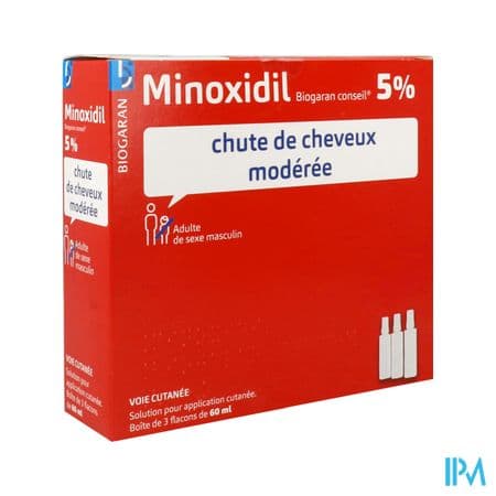 MINOXIDIL 5% BGR SOL EXT 60ML 3 — Pharmacie Pharmavance Beaubourg