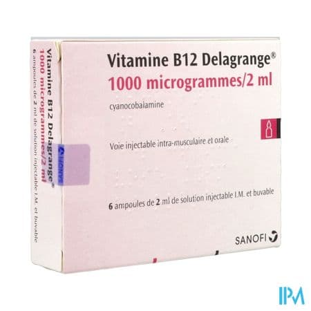 VIT B12 1 000MCG/2ML DELAGRAN AMP6 — Pharmacie de l'Hopital - Kremlin-bicêtre