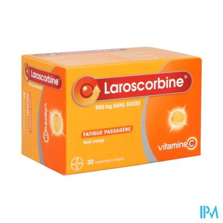 LAROSCORBINE 500MG CPR CROQ S/S 30 — Pharmacie Rive Droite - Versailles