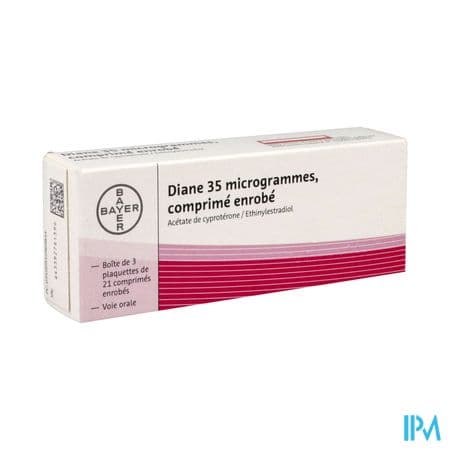Diane 35 Comprime 21 X3 — Pharmacie Européenne 24/24 de la place de clichy