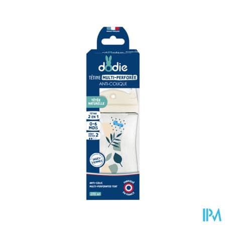 Dodie Teat Ring Biberon Bleu +3mois 270ml