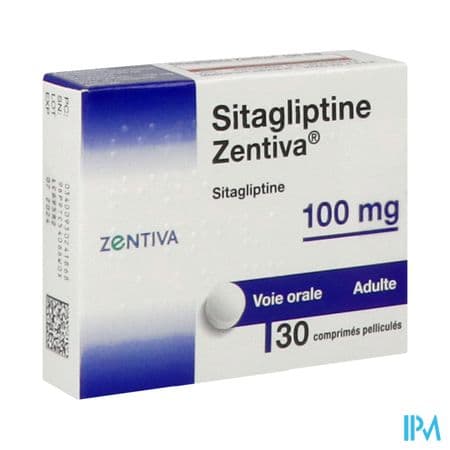 SITAGLIPTINE 100MG ZENTIVA CPR 30. — Pharmacie Belgrand Tenon
