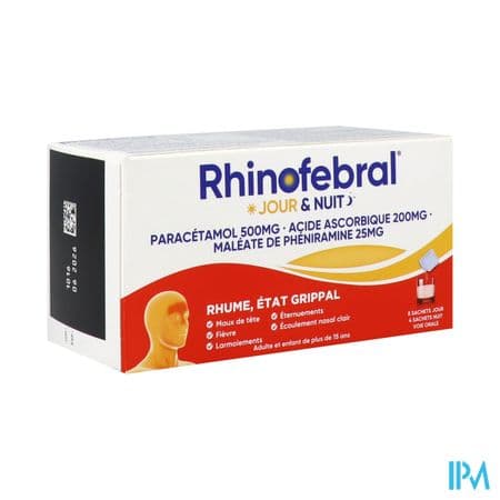 RHINOFEBRAL JOUR ET NUIT SACHET 12