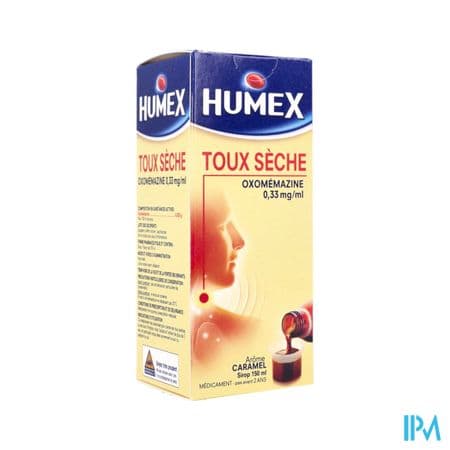 Humex Toux Seche Oxomemazine 0mg33/ml Sirop 150ml — Pharmacie de la Mairie Montataire