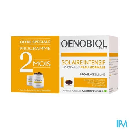 OENOBIOL SOLAIRE INTENS CAPS30 X2 — Pharmacie Centrale de l'Est