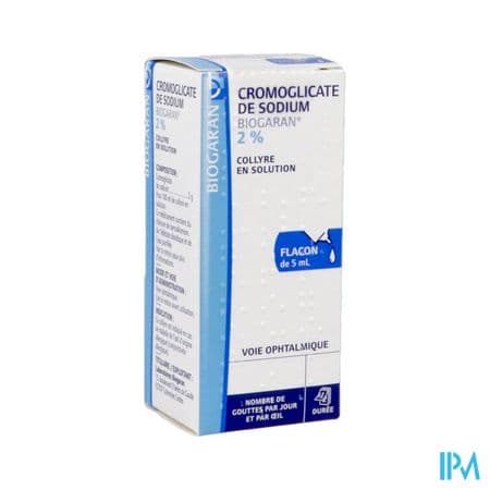 CROMOGLICATE 2% BIOGARAN COL 5ML — Pharmacie Neyret