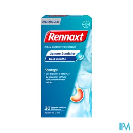 Rennaxt 750mg Gommes A Macher Medicamenteuse 20
