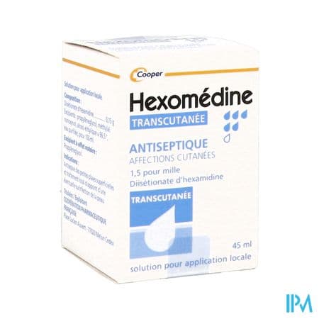 Hexomedine Transcutanee 1.5pmil Solution Pour Application Locale 45ml