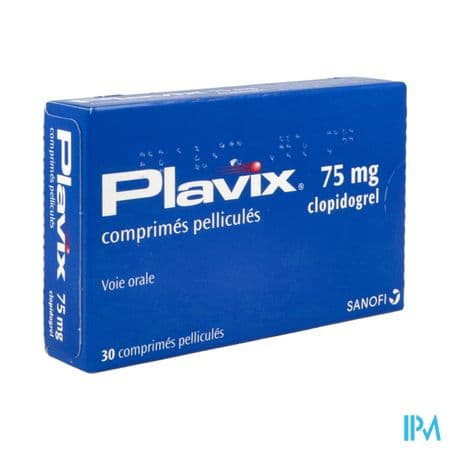 Plavix 75mg Comprime Plaquette Pvc Pvdc 30 — Pharmacie Pharmavance Metz