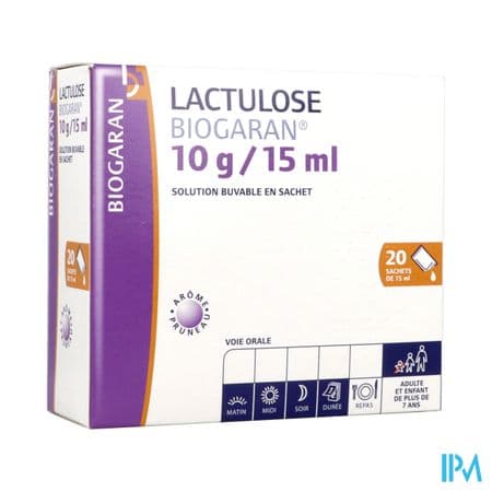 LACTULOSE 10G/15ML BIOGAR SACH 20 — Pharmacie des Couronneries