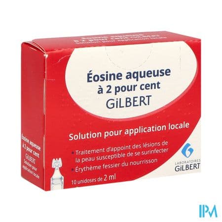 Laboratoires Gilbert Eosine Aqueuse 2 Solution Dose 2ml 10