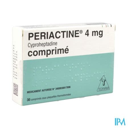 Periactine 4mg Comprime 30 — Pharmacie Européenne 24/24 de la place de clichy