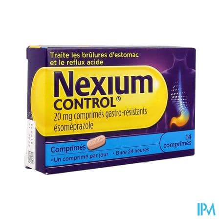 NEXIUM CONTROL 20MG CPR 14 — Pharmacie des Couronneries