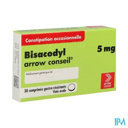 Bisacodyl Arrow Conseil 5mg Comprime Gastroresistant 30