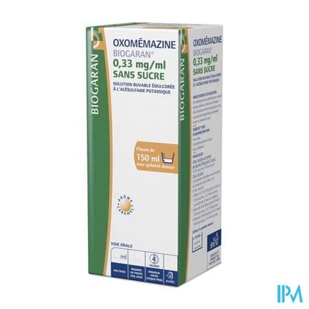 OXOMEMAZINE 0,33MG/ML BGR S/S150ML — Pharmacie Neyret
