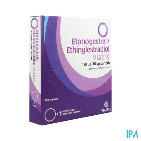 Etonogestrel Ethinylestradiol Mylan 120/15mcg/24h Diffusion Vaginal 1 — Grande Pharmacie du Pont Suresnes