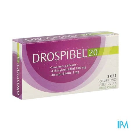 Drospibel 20mcg/3mg Comprime 21 X3 — Pharmacie Erlon