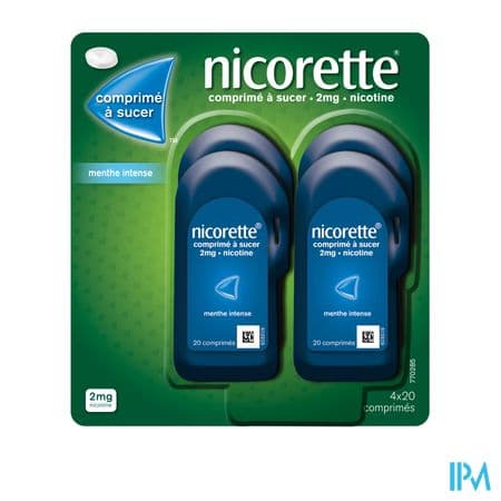 NICORETTE 2MG CPR SUCER TUBE 80