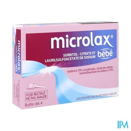 Microlax Bebe Solution Rectale Unidose 3g87 4