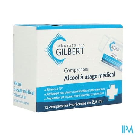 ALCOOL MEDICAL GILB 2,5ML COMP 12