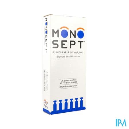 MONOSEPT 0,025% COL UNIDOSE 30 — Pharmacie porte de la villette