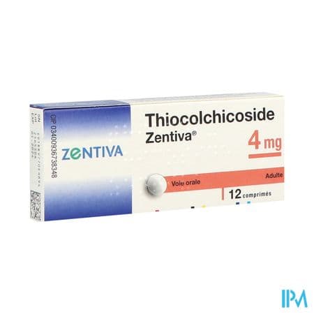 Thiocolchicoside Zentiva 4mg Comprime 12 — Pharmacie centrale de la Villette 93 Pharmacie de garde 24h/24