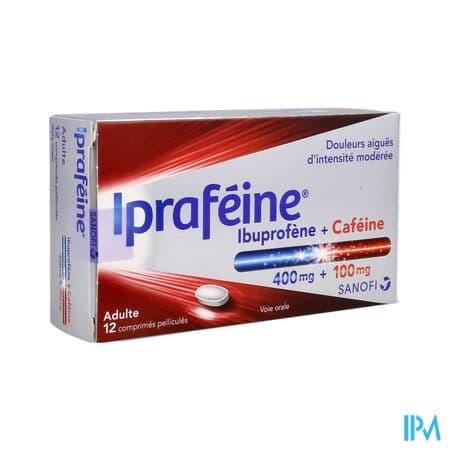 IPRAFEINE 400MG/100MG CPR 12