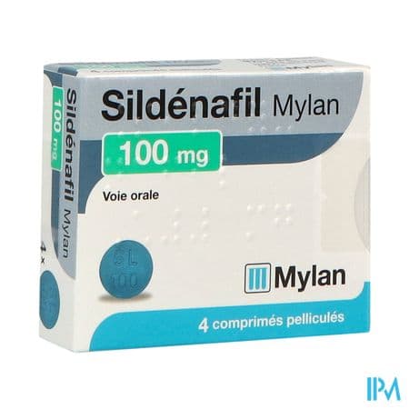 Sildenafil Mylan 100mg Comprime 4 — Pharmacie Européenne 24/24 de la place de clichy