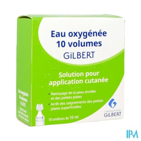 EAU OXYGENEE 10V GILBERT 10ML 10