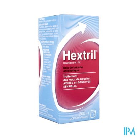 HEXTRIL 0,1% BAIN BOUCHE SOL 200ML