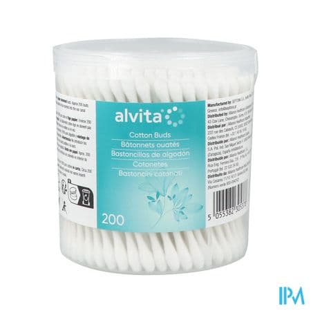 Alvita Coton Tige Batonnet 200