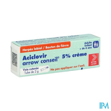 ACICLOVIR 5% ARROW CR TUB 2G — Pharmacie porte de la villette