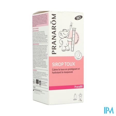 Pranarom Pranabb Sirop Gorge Toux Seche Sans Sucre Bio 120ml — Pharmacie Pharmavance Puteaux
