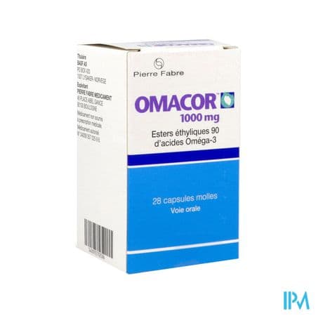 OMACOR 1 000MG CAPS FL 28 — Pharmacie Rive Droite - Versailles