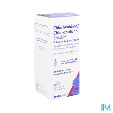 CHLORHEXIDINE/CHLOROBUT SDZ 90ML — Pharmacie Du Vieil Abreuvoir