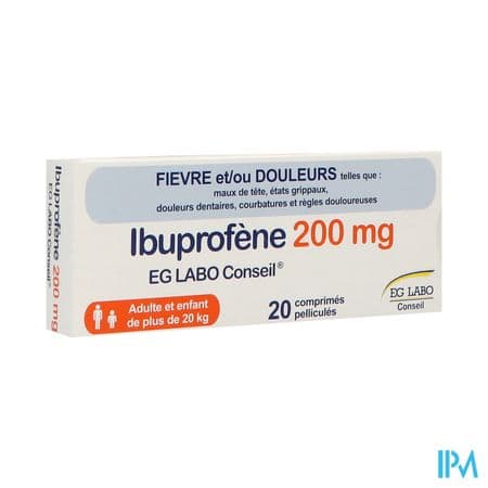 IBUPROFENE 200MG EG CPR 20