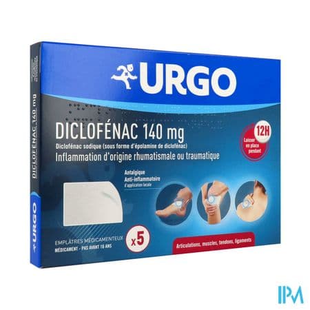DICLOFENAC 140MG URGO EMPLATRE 5